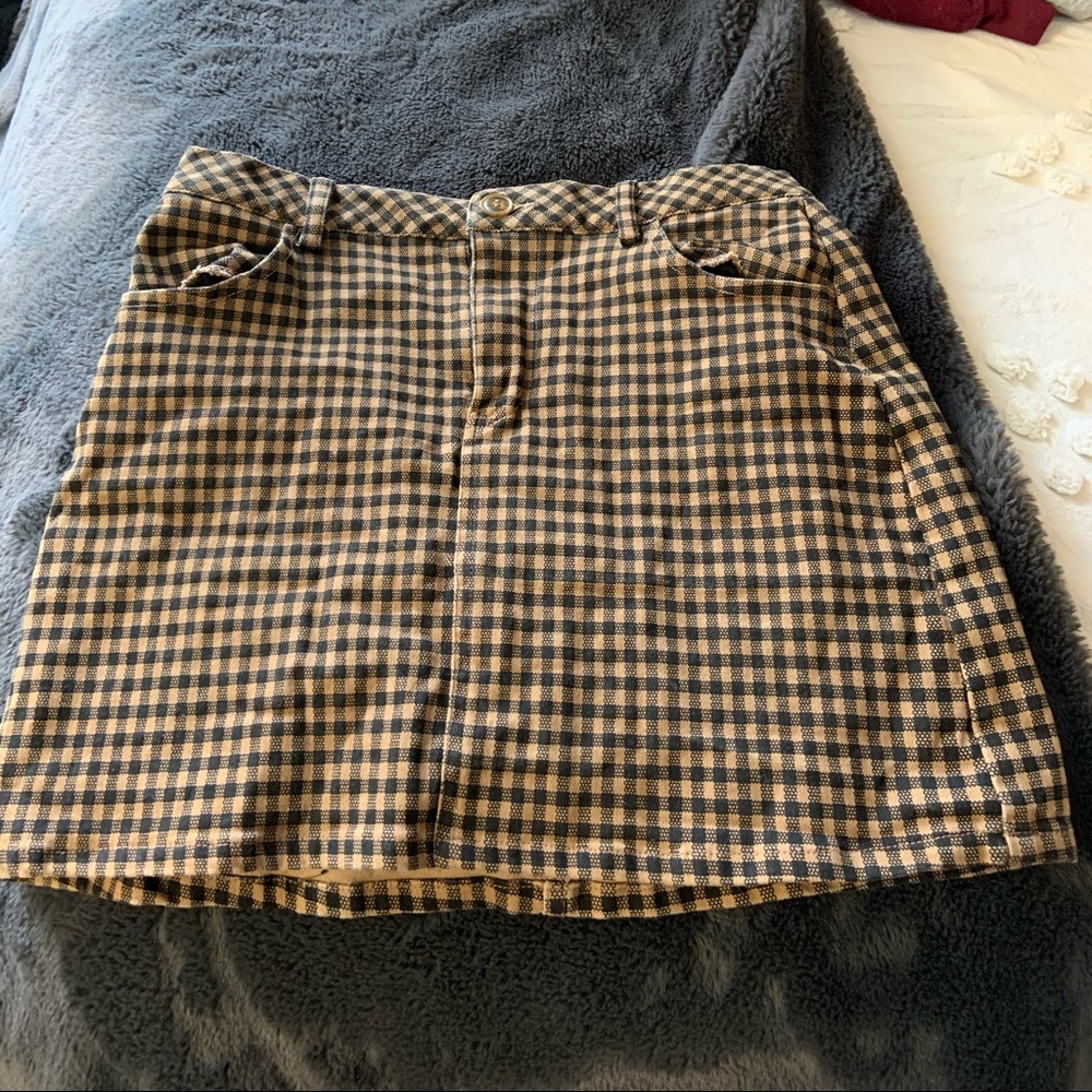 Kendal and Kylie plaid skirt